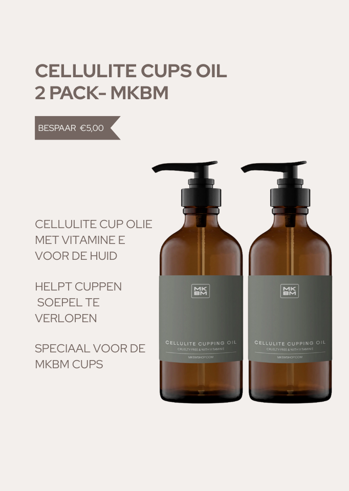 Cellulite Cup Oil 2-Pack - MKBM Webshop