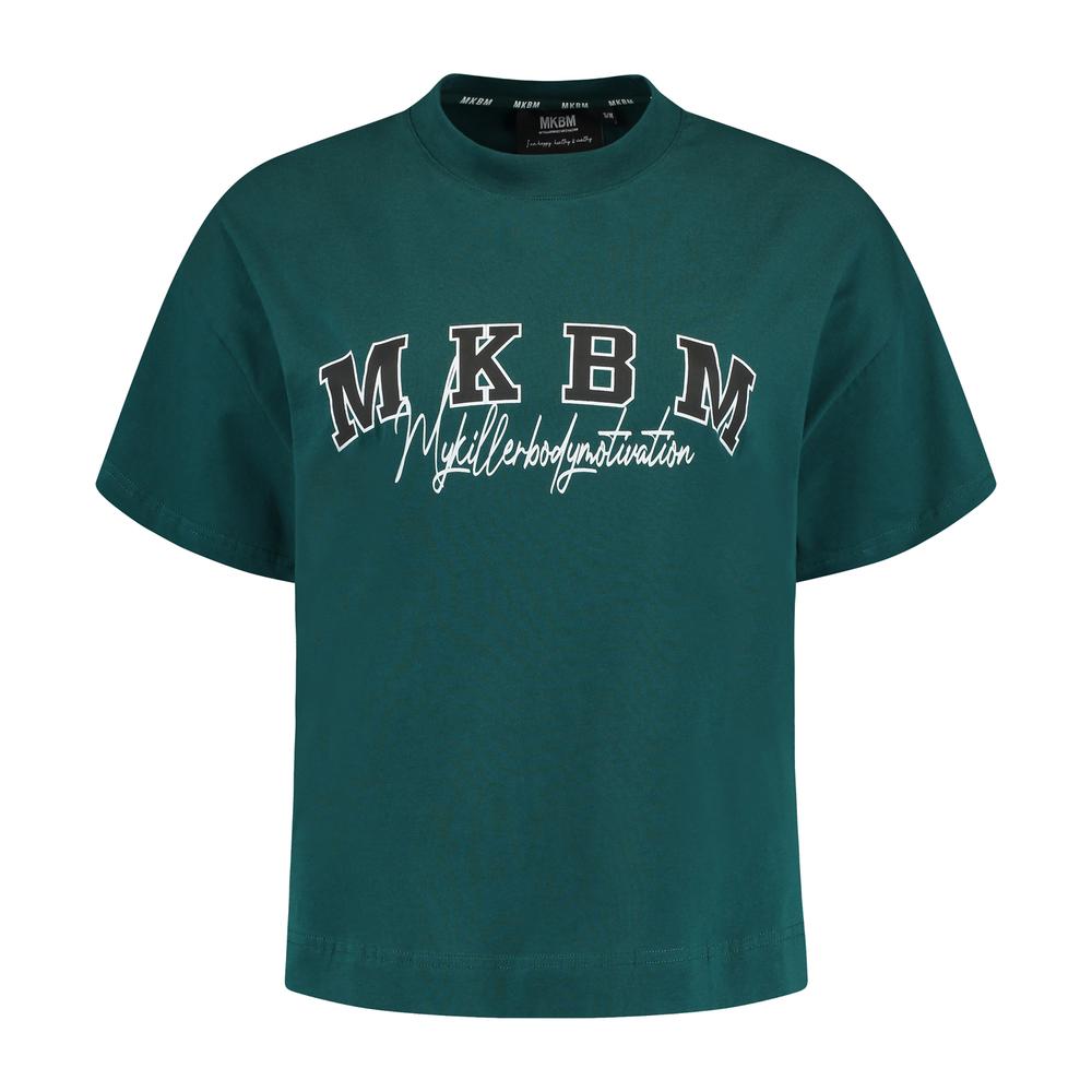 MKBM Logo print shirt donkergroen - MKBM Webshop