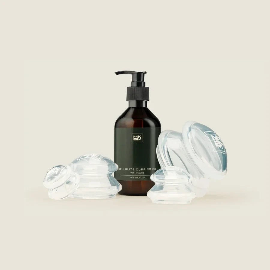 MKBM Cellulite Cup Oil en vier cellulite cups
