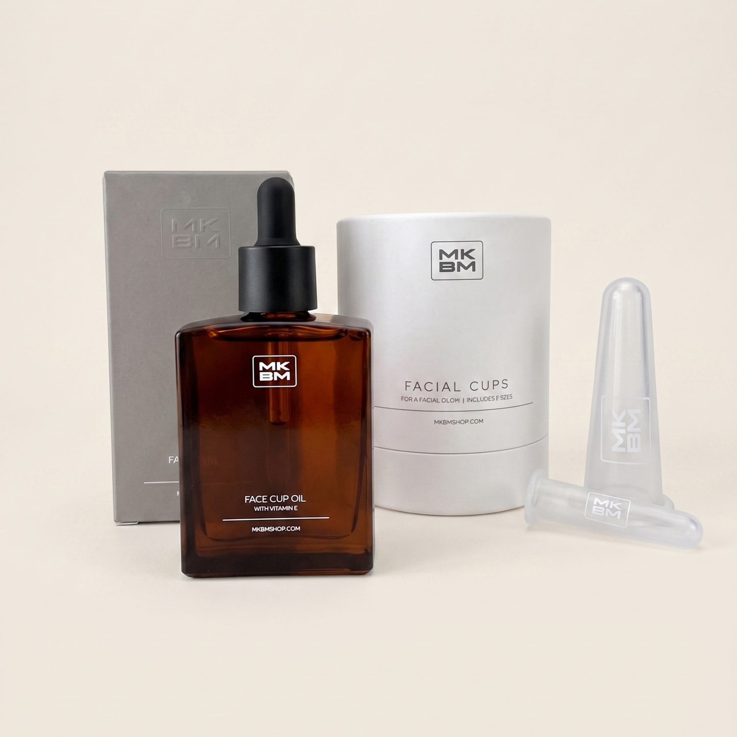 MKBM Face Cup Oil met vitamine E met Facial Cups