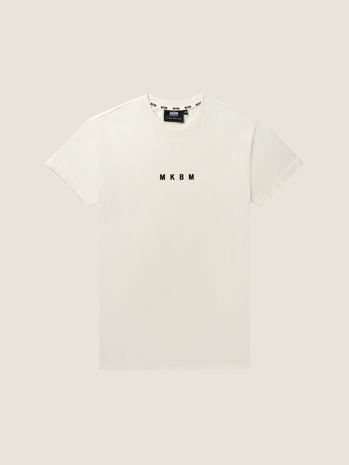 Unisex Mini Logo T-Shirt Creme - MKBM - MKBM Webshop