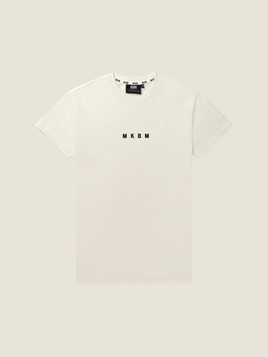 Unisex Mini Logo T-Shirt Creme - MKBM - MKBM Webshop