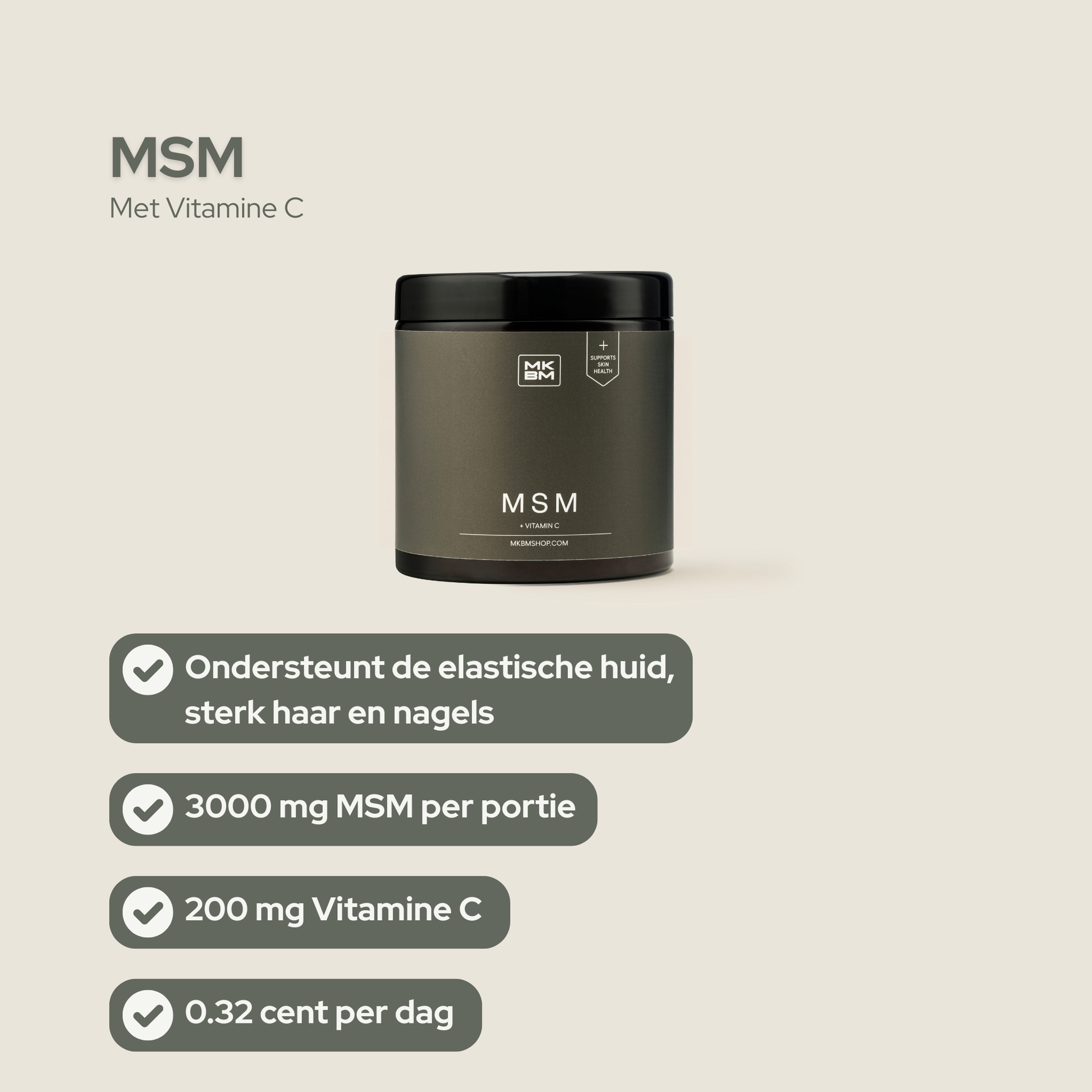 MSM + Vitamin C - MKBM Webshop