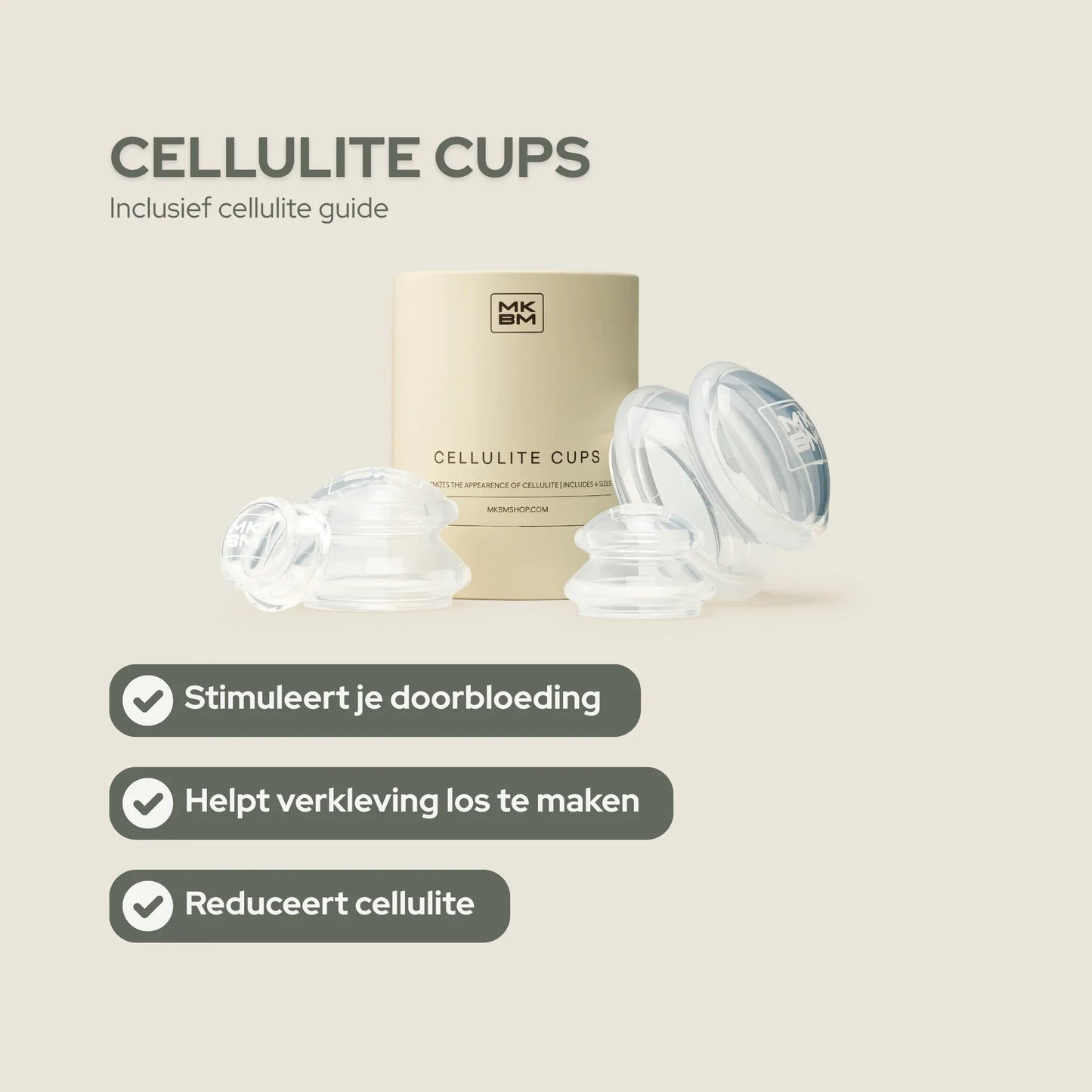 Cellulite Cups inclusief Celulite Guide - MKBM Webshop