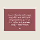 Good vibes are free Postcard
