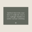 Being spiritual is fun Postcard