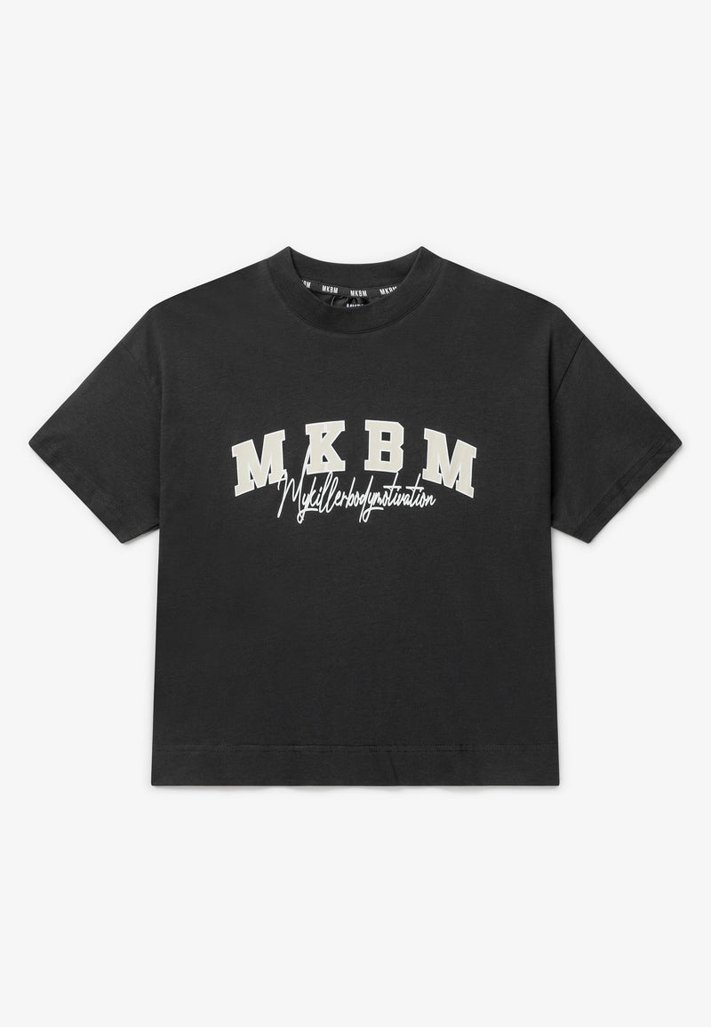 College Logo T-Shirt Antraciet - MKBM - MKBM Webshop